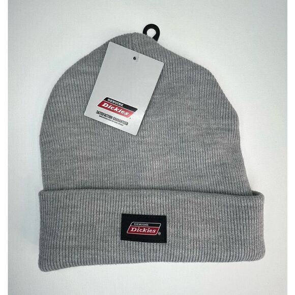 NWT Dickies Basic Grey Beanie Style Hat With Warm Felt Lined Inside - Picture 1 of 4